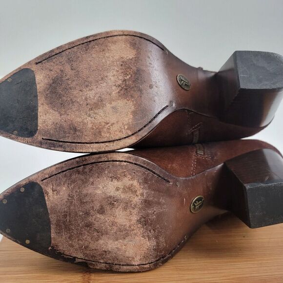 Frye Renee Womens Brown Suede Leather Zip Short Ankle Chukka Boots Booti… - Picture 12 of 14